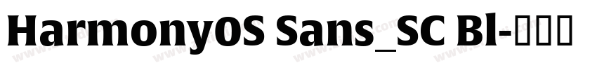 Harmony0S Sans_SC Bl字体转换